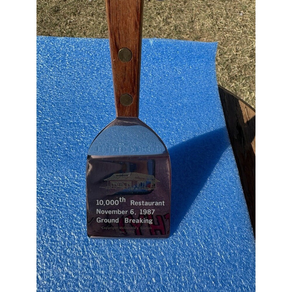 Vintage 1987 McDonalds Commemorative Mini Spatula 10,000th Restaurant